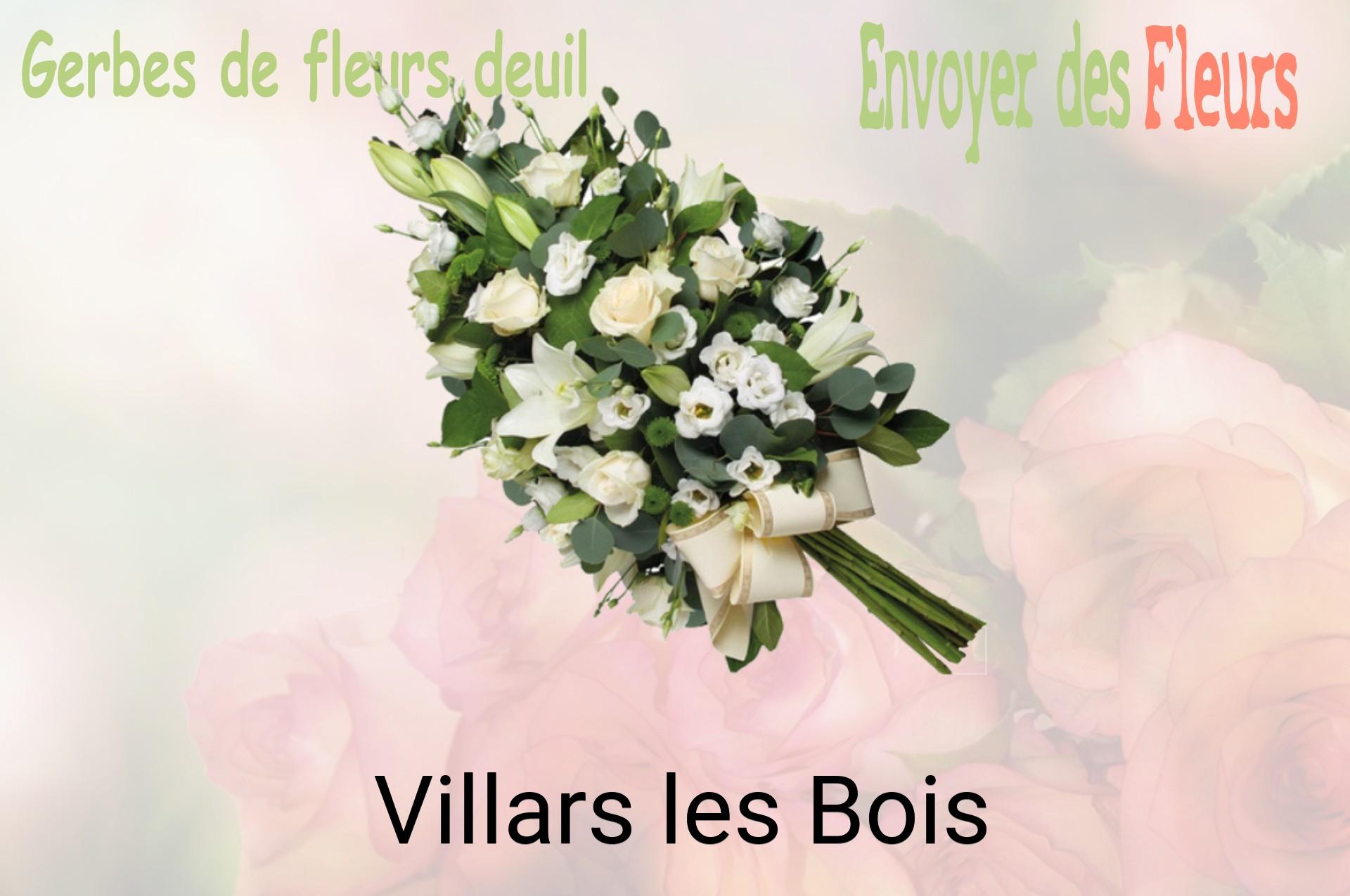 Gerbe de fleurs de deuil livrée à Villars-les-Bois
